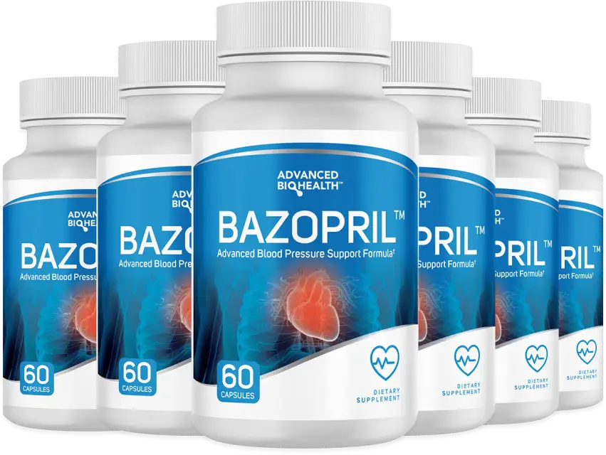 Bazopril 6 bottle package best value 180 day blood pressure support